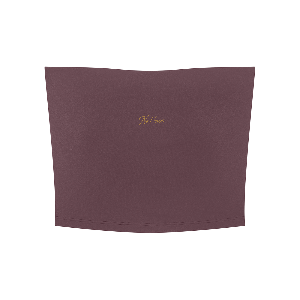 NO NOISE Studio Tube Top™ — Plum, front flat view.