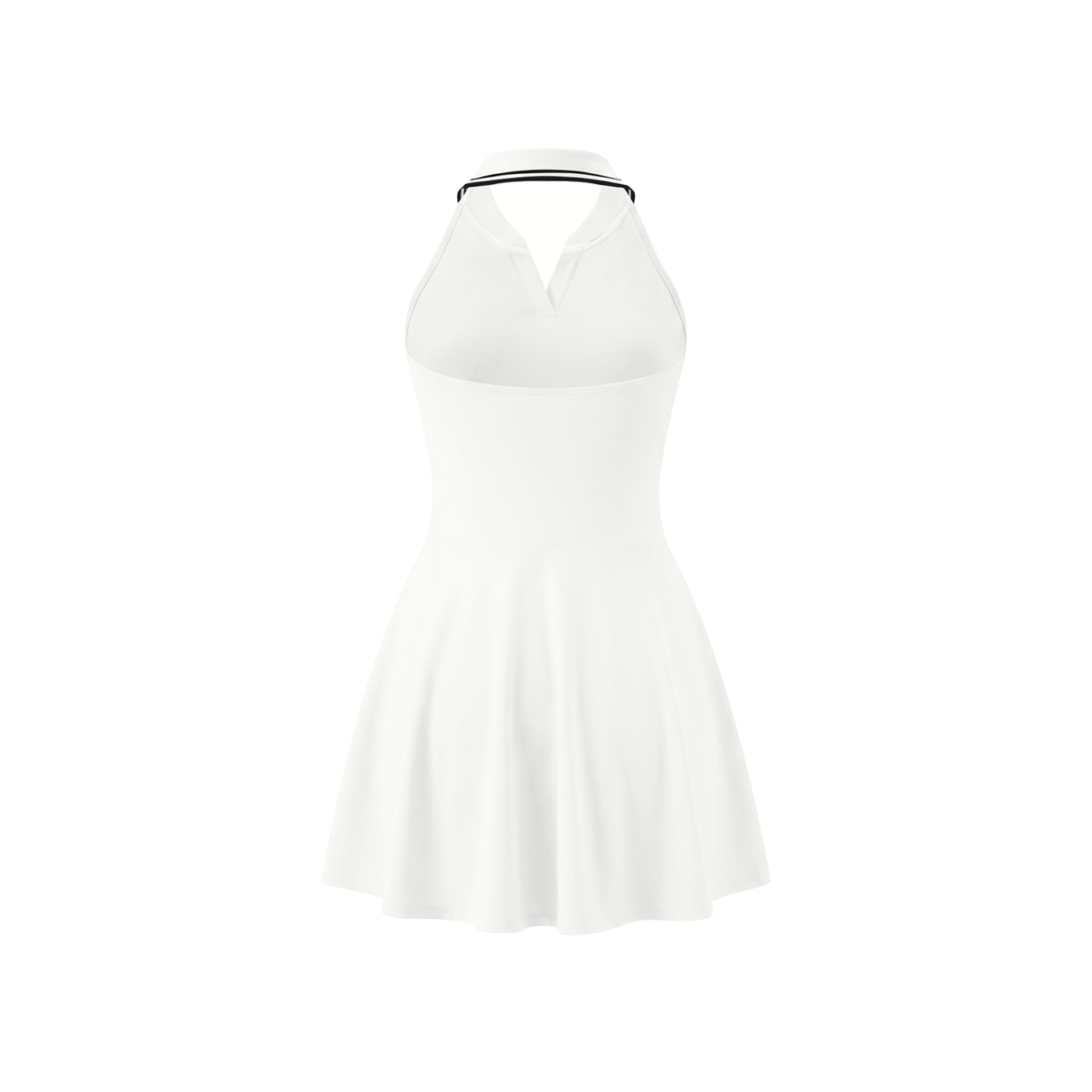 NO NOISE Silent Flow Dress — White