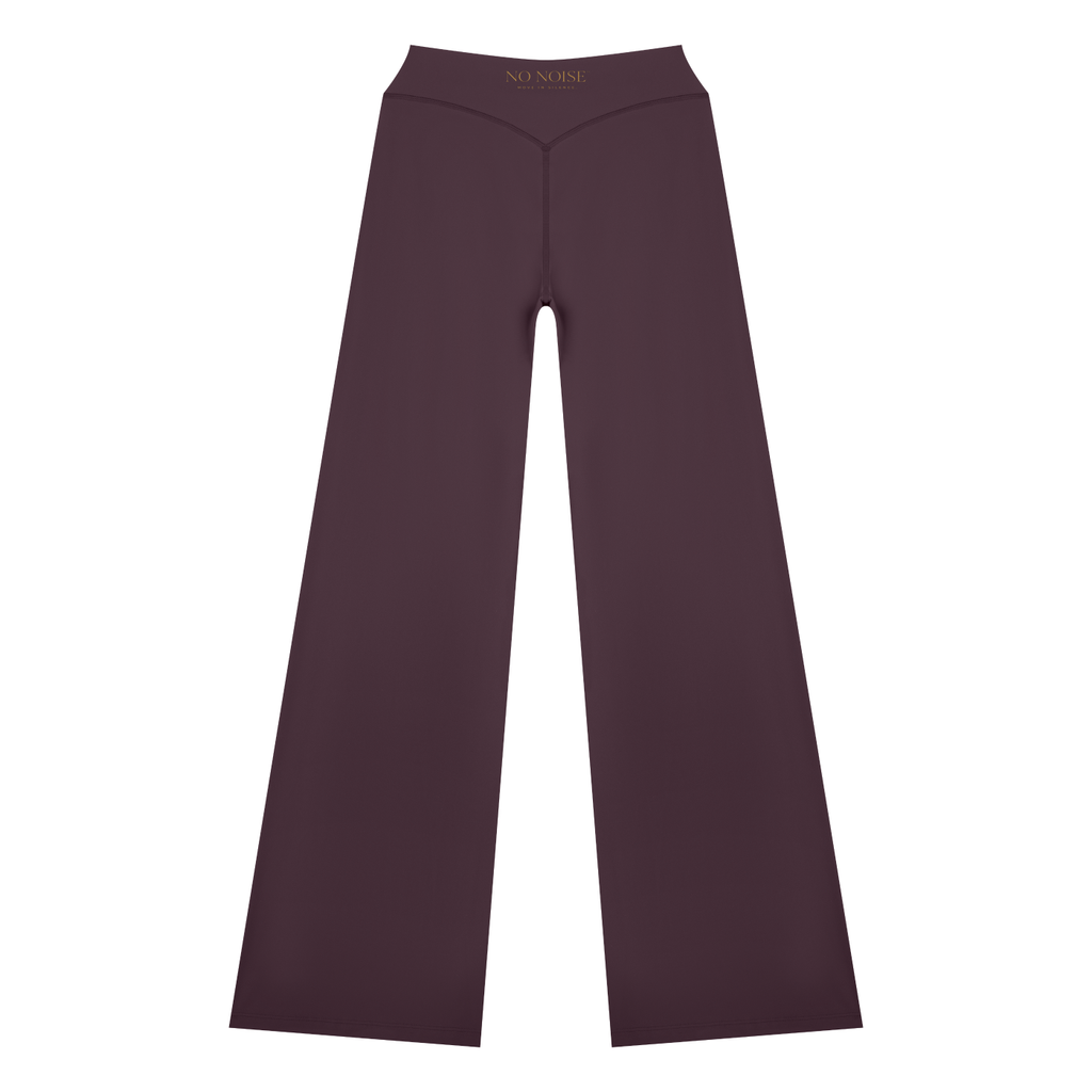 Studio High Rise Flare Pant (Plum) — View 2