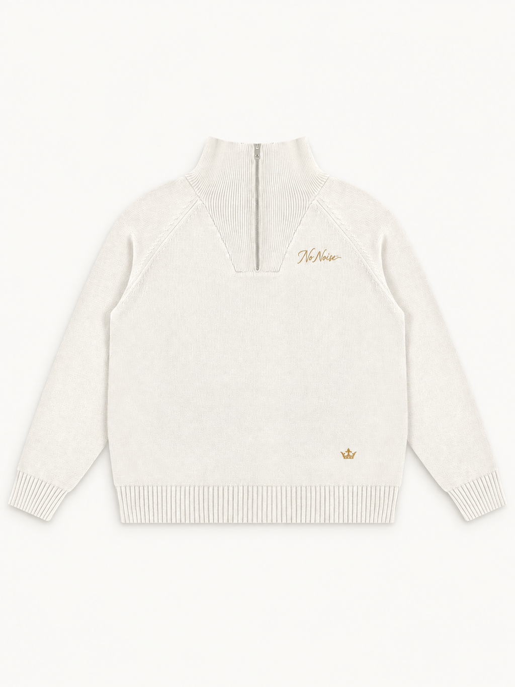 Sans Bruit Quarter-Zip Pullover — Ivory