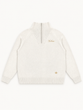 Sans Bruit Quarter-Zip Pullover — Ivory