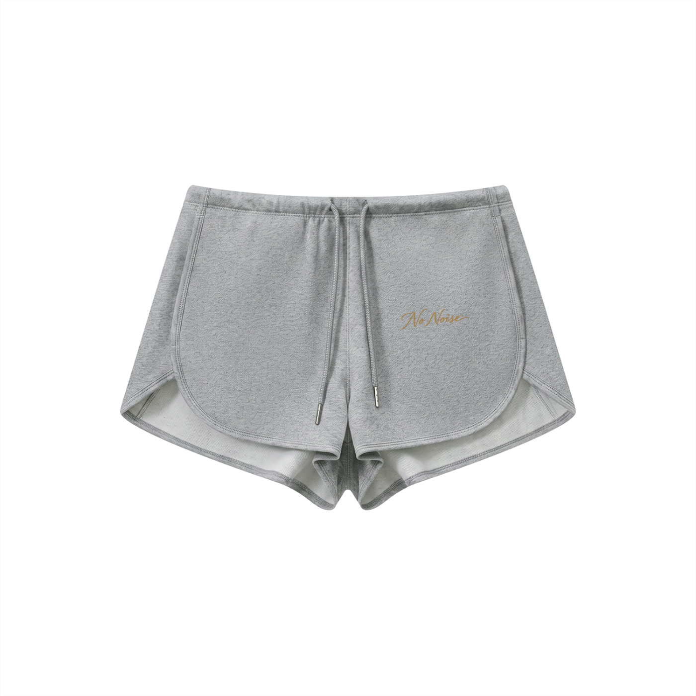 The Signature- HER Drawstring Shorts — FLOWER GRAY