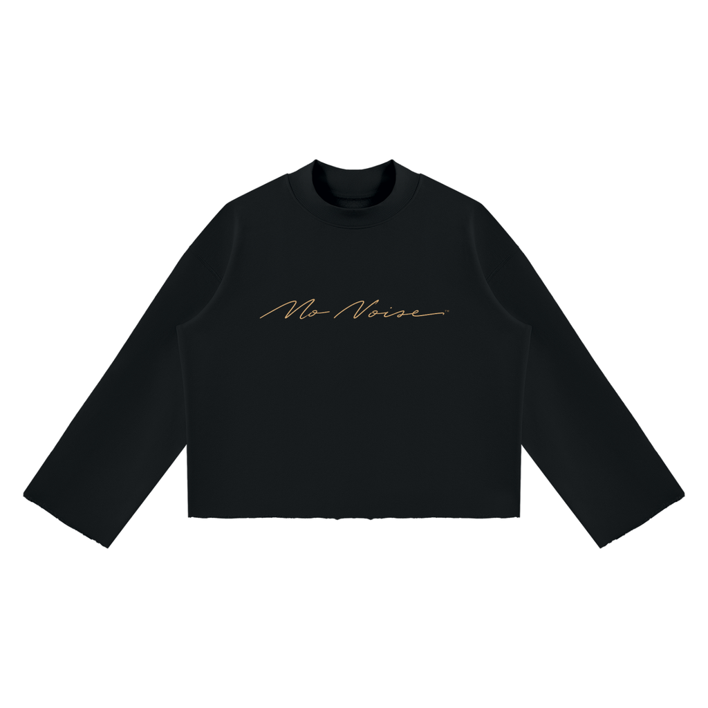 NO NOISE™ THE QUIET SIGNATURE MOCK NECK