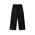 NO NOISE™ 001 Wide Leg Cargo Pant in Black — pants in polyester-cotton