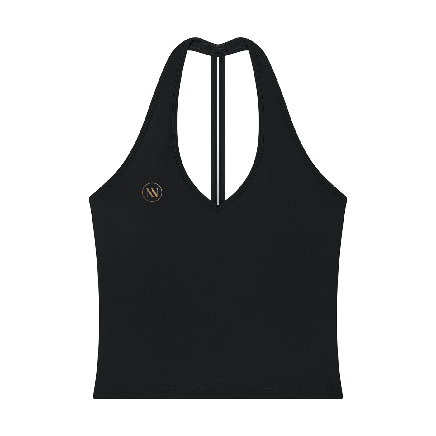 Studio Racerback Halter Tank Top - Black