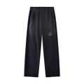 NO NOISE™ Black Sunfade raw-hem sweatpants, front