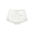 The Signature- HER Drawstring Shorts — WHITE