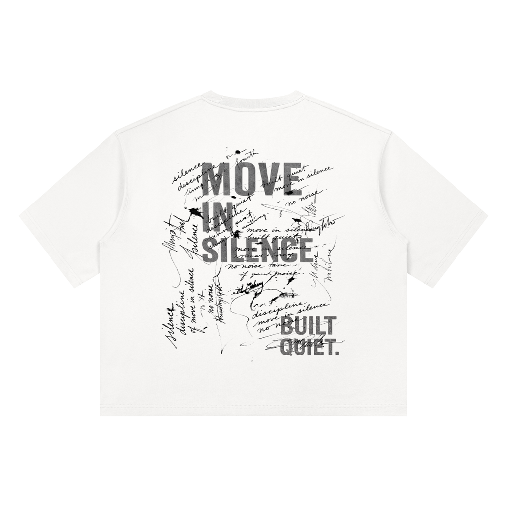 NO NOISE™ RESEARCH HEAVYWEIGHT BOXY TEE — MOVE IN SILENCE