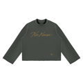 The Signature Crew Mock Neck - Slate — View 3