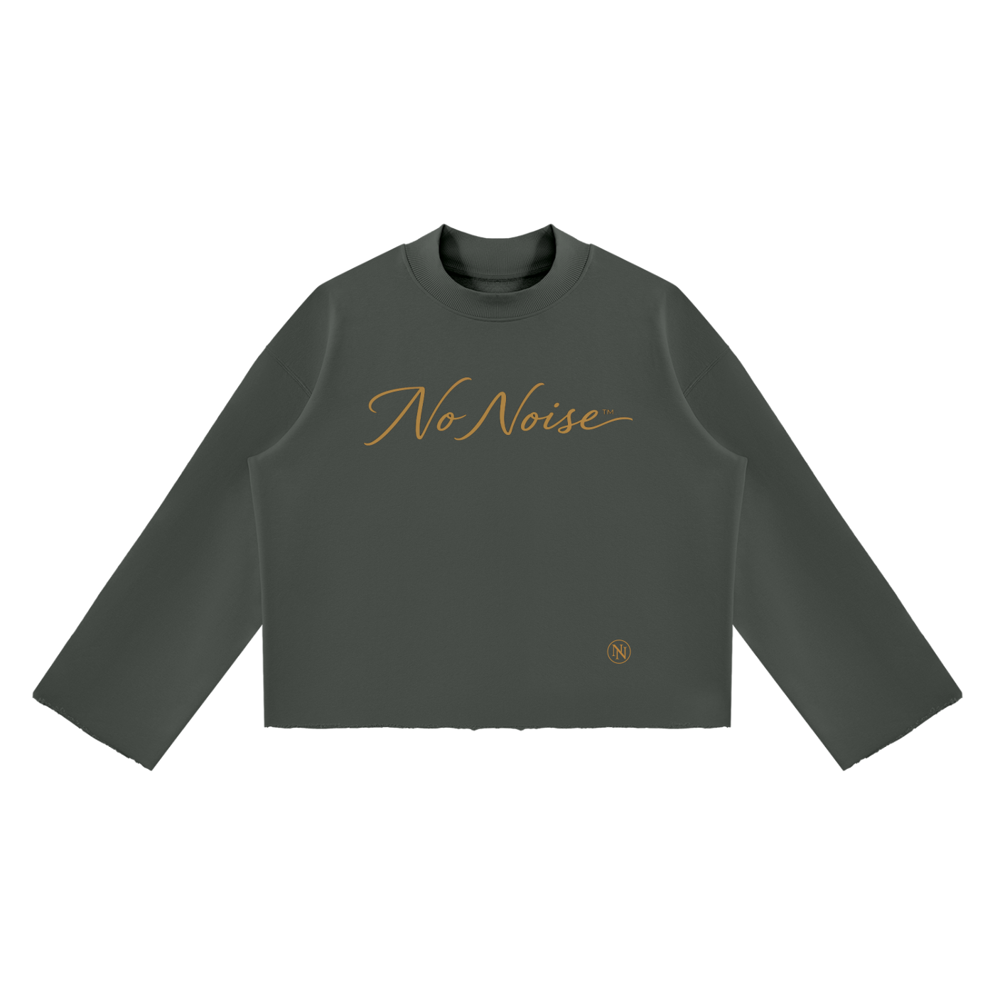 The Signature Crew Mock Neck - Slate — View 3