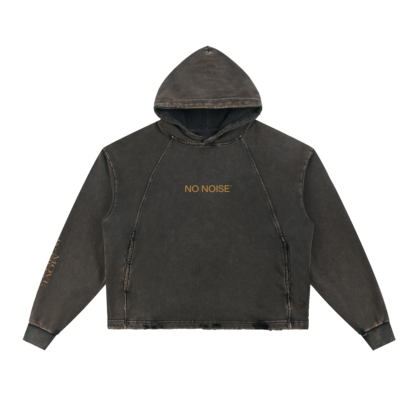 NO NOISE™ THE SILENT STANDARD WASHED HOODIE