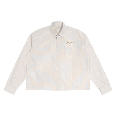 Sans Bruit Crown Unisex Boxy Striped Shirt
