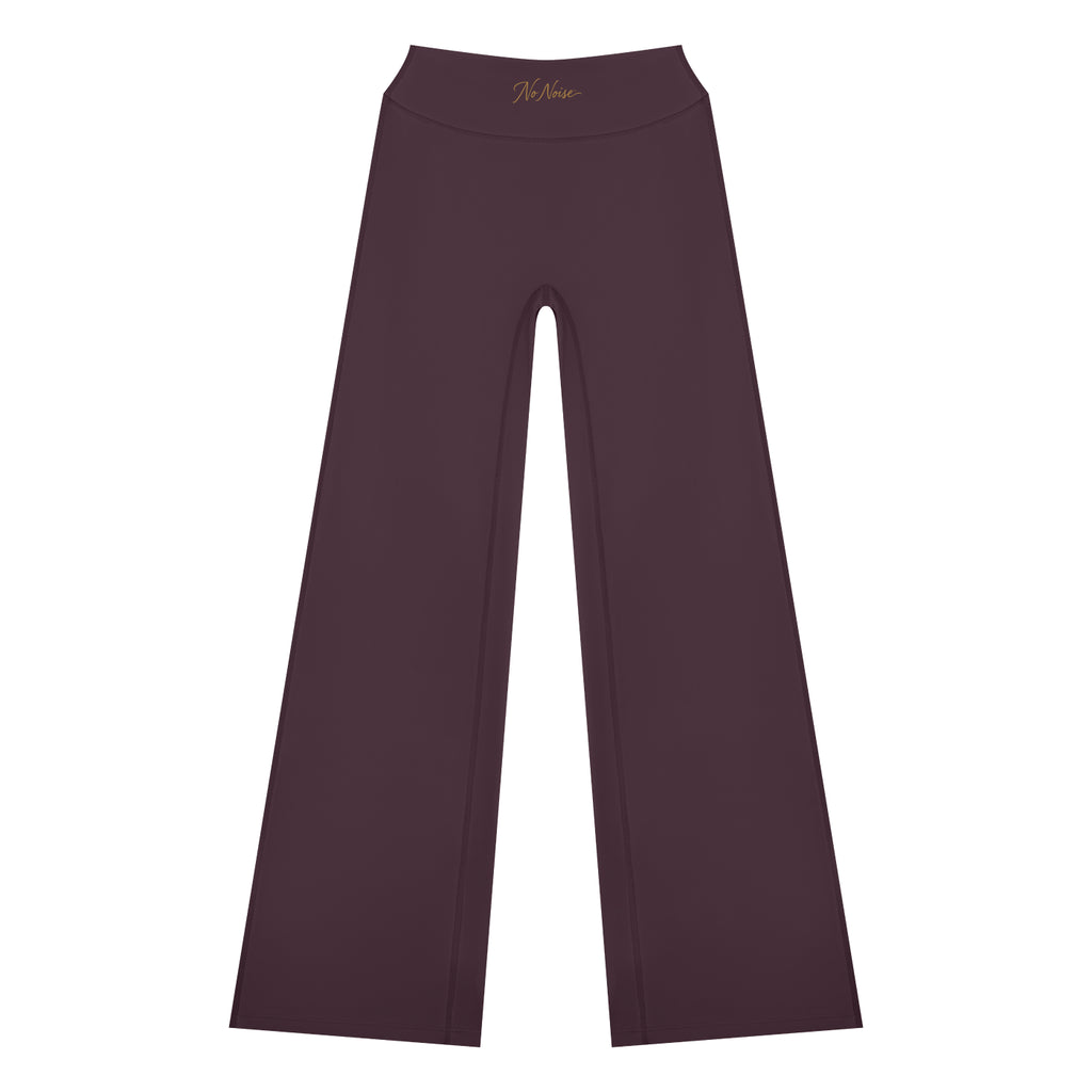NO NOISE Studio High Rise Flare Pant™ — Plum, front product view.