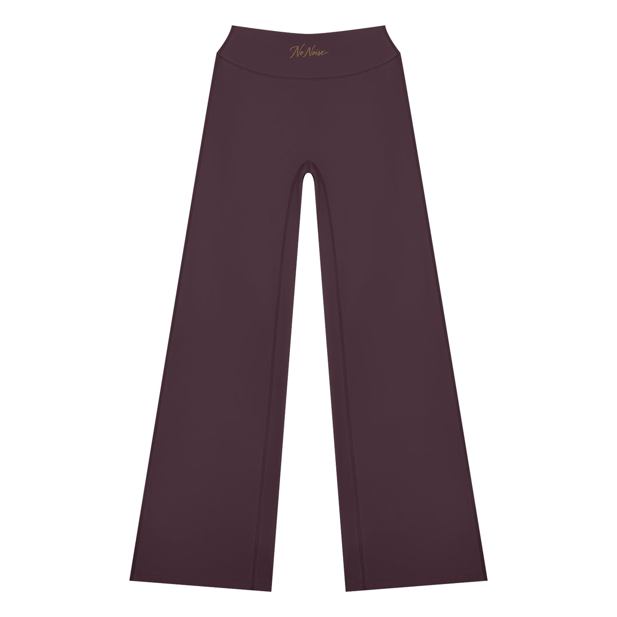 NO NOISE Studio High Rise Flare Pant™ — Plum, front product view.