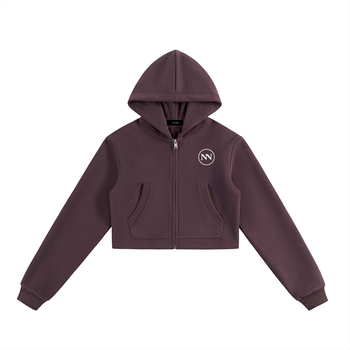 NO NOISE™ SILENT FORM CROPPED ZIP