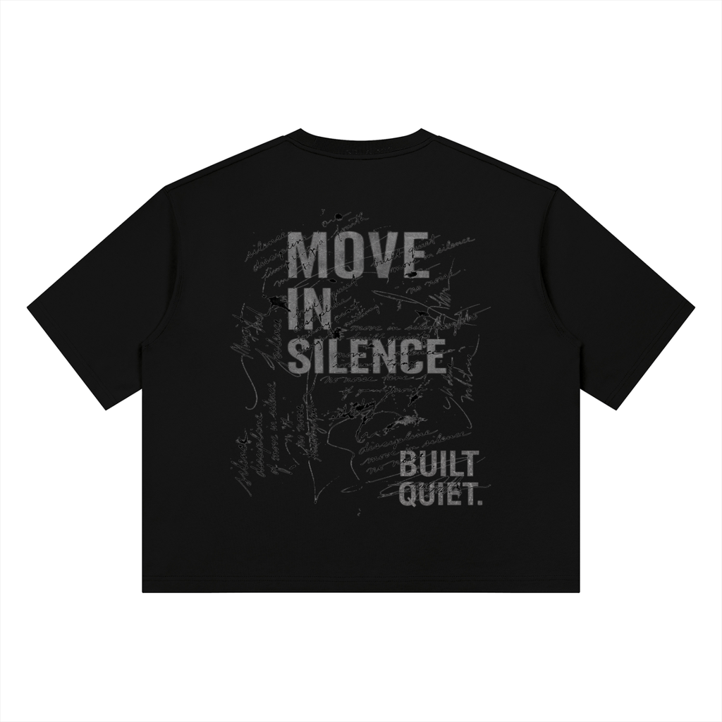 NO NOISE™ RESEARCH HEAVYWEIGHT BOXY TEE — MOVE IN SILENCE