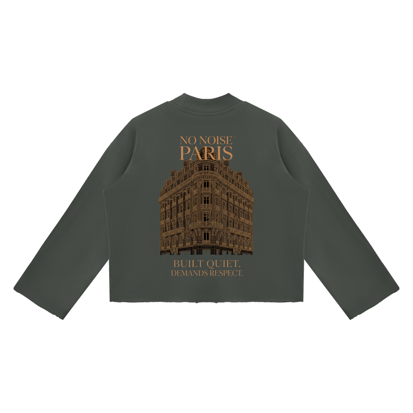 The Signature Crew Mock Neck - Slate — View 4