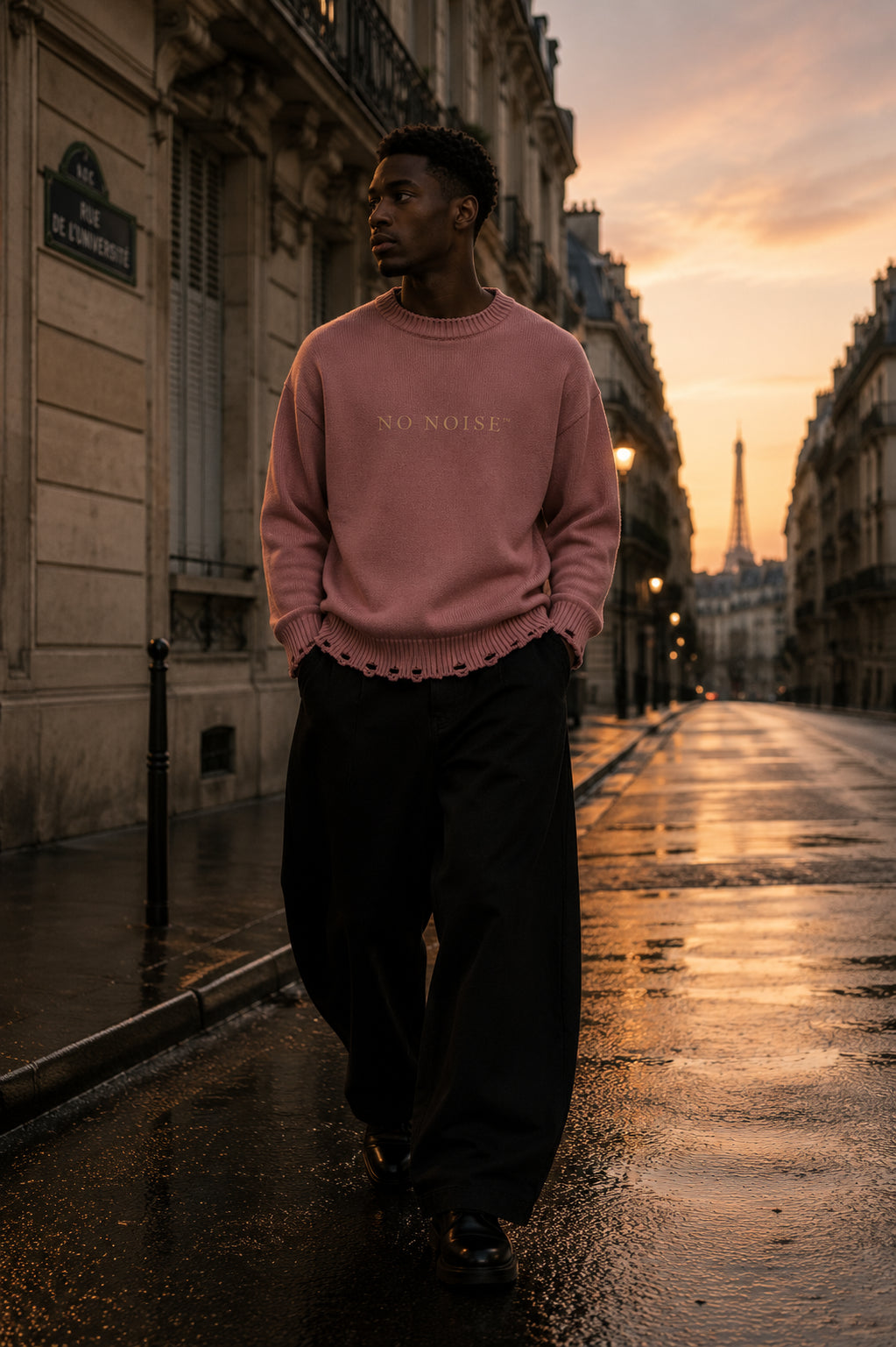 NO NOISE™ THE QUIET SIGNATURE KNIT — DUSTY ROSE (ATELIER EDITION)