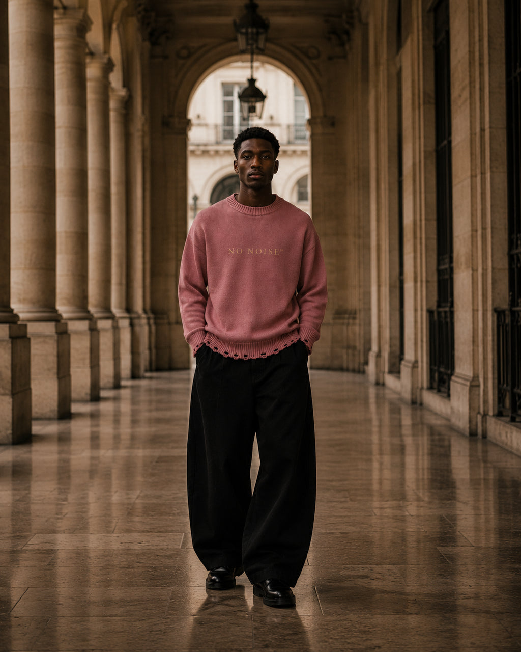 NO NOISE™ THE QUIET SIGNATURE KNIT — DUSTY ROSE (ATELIER EDITION)
