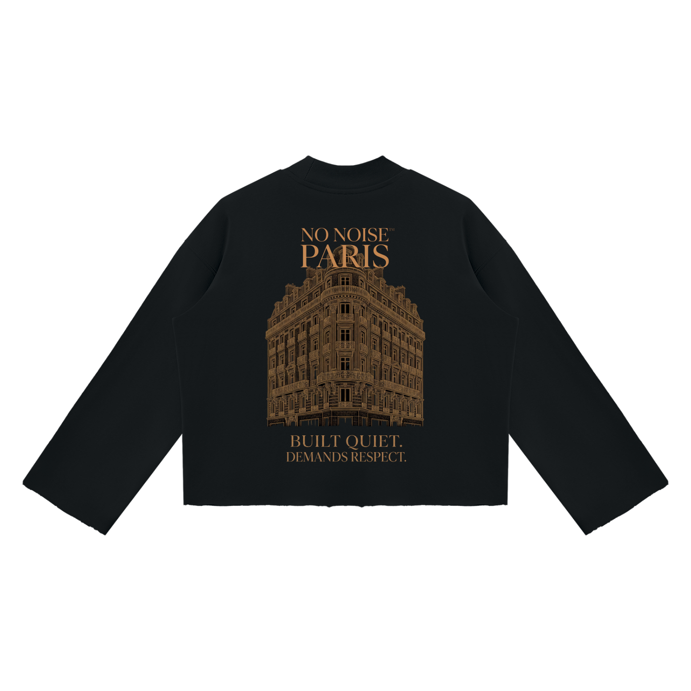 The Signature Crew Mock Neck - Midnight — View 4