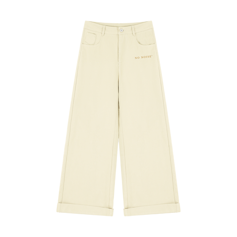 NO NOISE™ HER SILENT DRAPE TROUSER — APRICOT