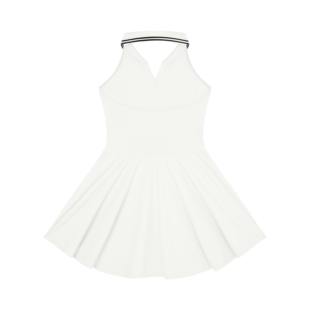 NO NOISE™ SILENT FLOW DRESS WHITE