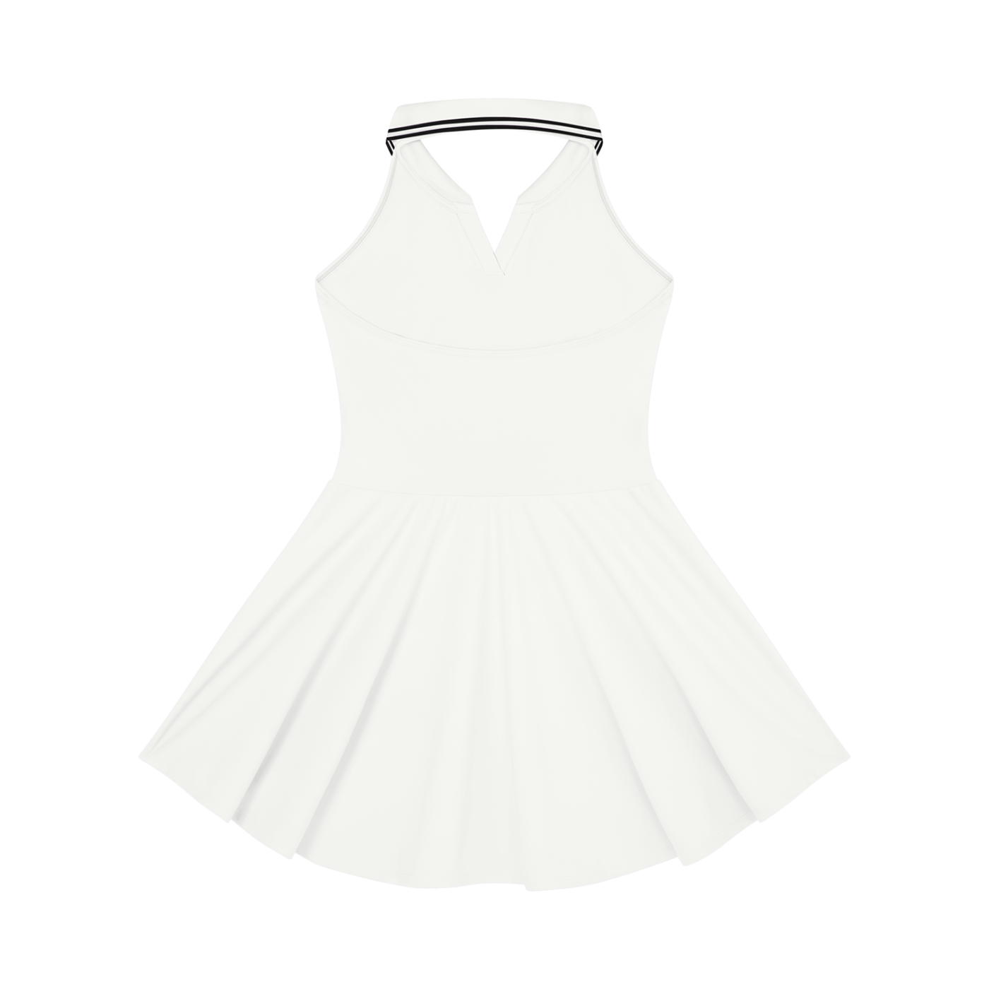 NO NOISE™ SILENT FLOW DRESS WHITE