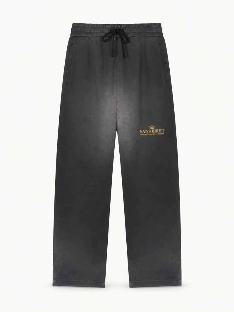 Quiet Standard Straight-Leg Sweatpant — Faded Black