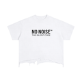 NO NOISE™ BE STILL DISTRESSED TEE — side view