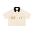 NO NOISE THE SILENT CODE COLOR BLOCK SHIRT — APRICOT — View 3