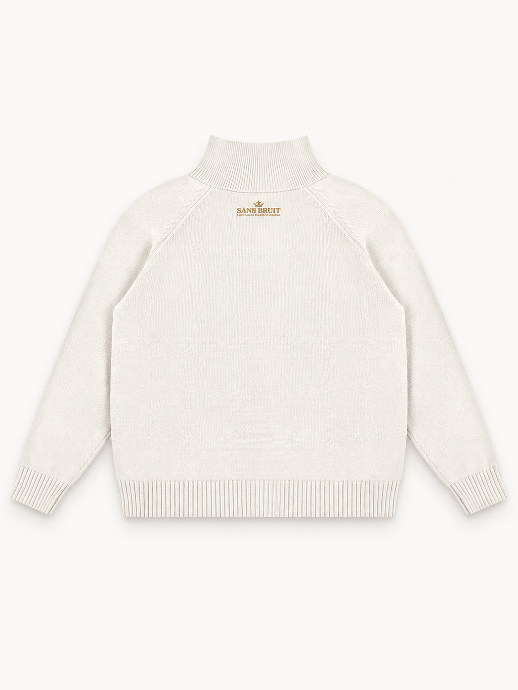 Sans Bruit Quarter-Zip Pullover — Ivory