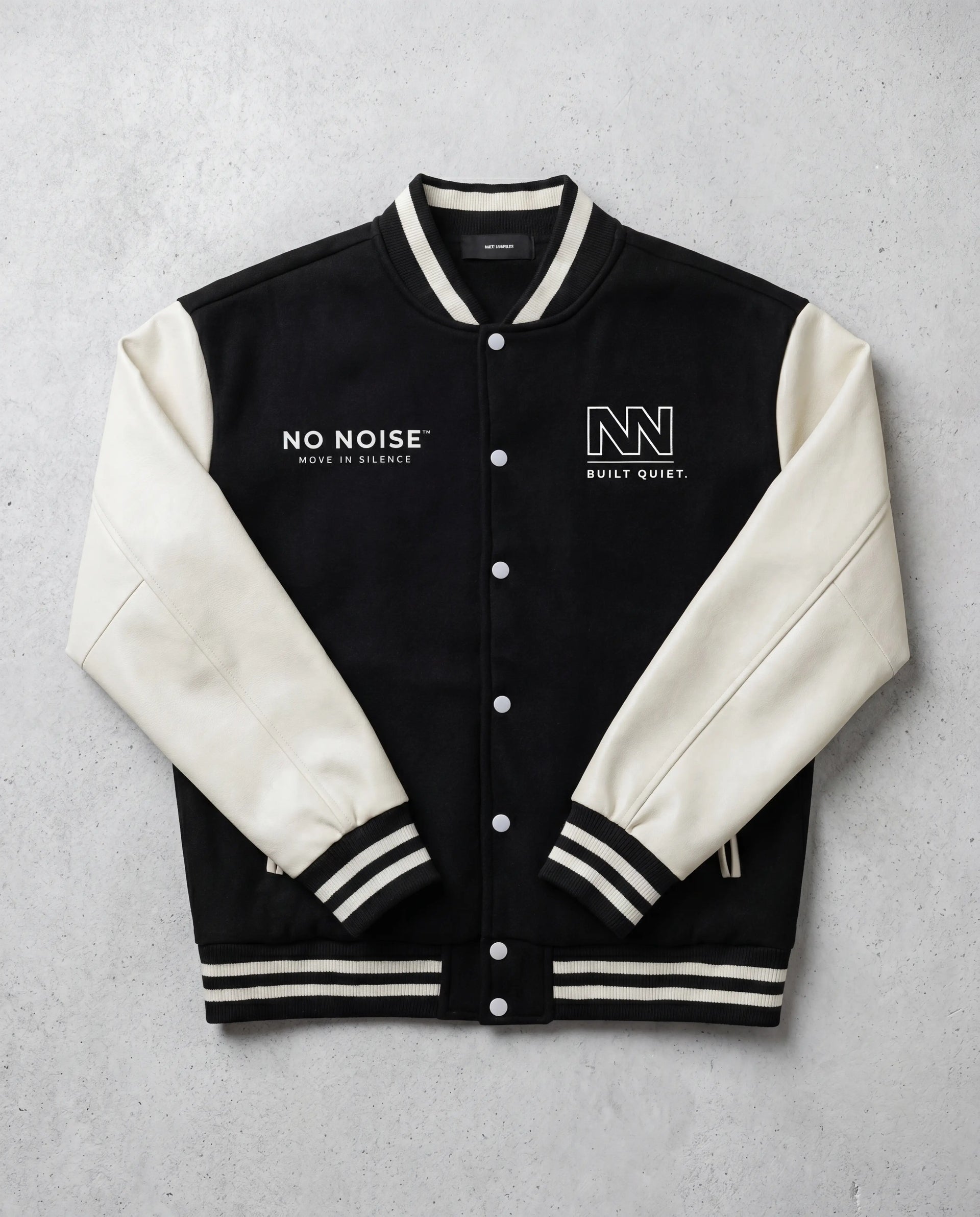 NO NOISE Club Jacket Black, flat lay