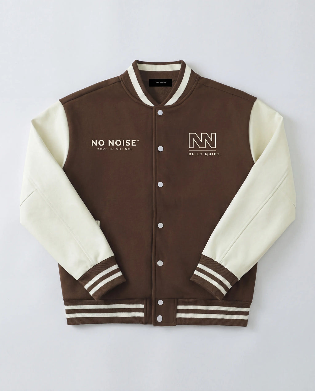 NO NOISE Club Jacket Brown, flat lay
