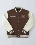 NO NOISE Club Jacket Brown, flat lay