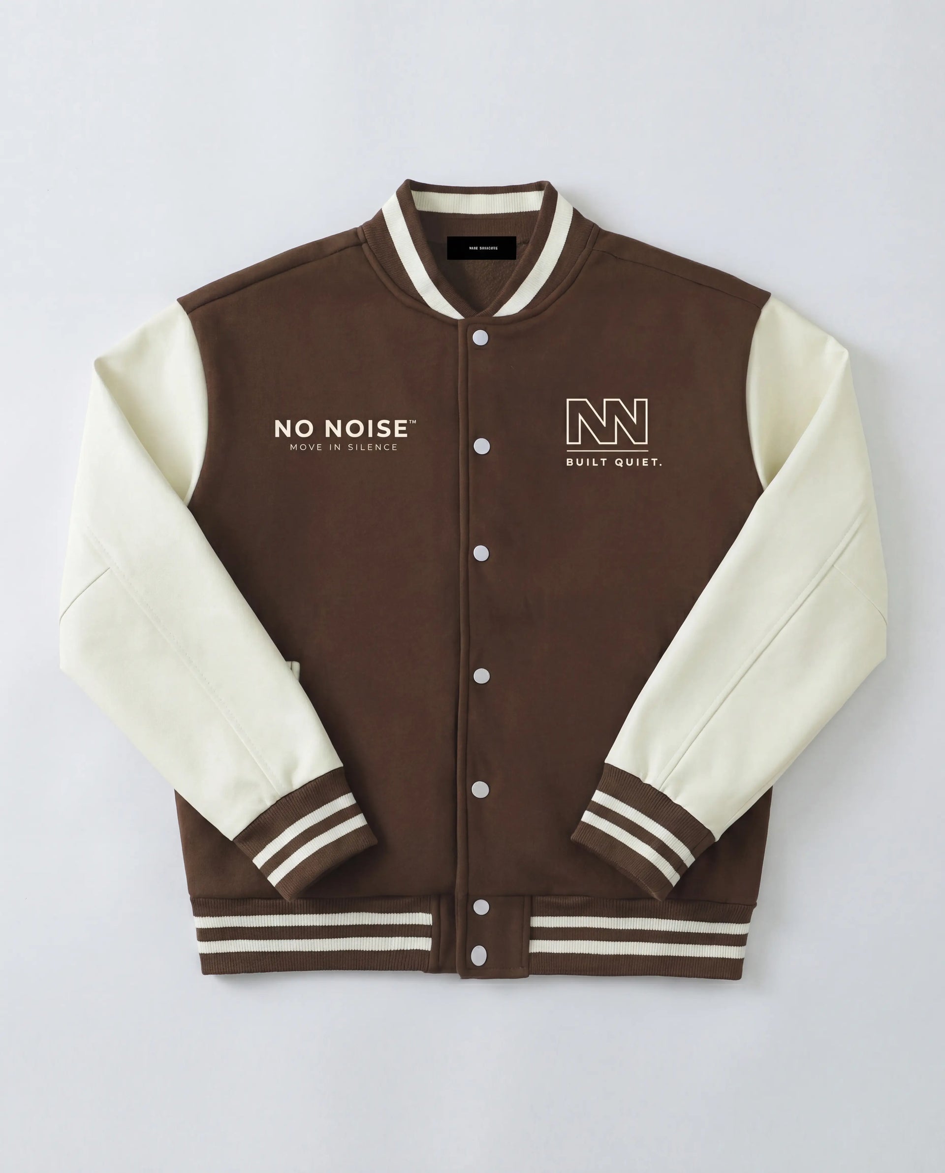 NO NOISE Club Jacket Brown, flat lay