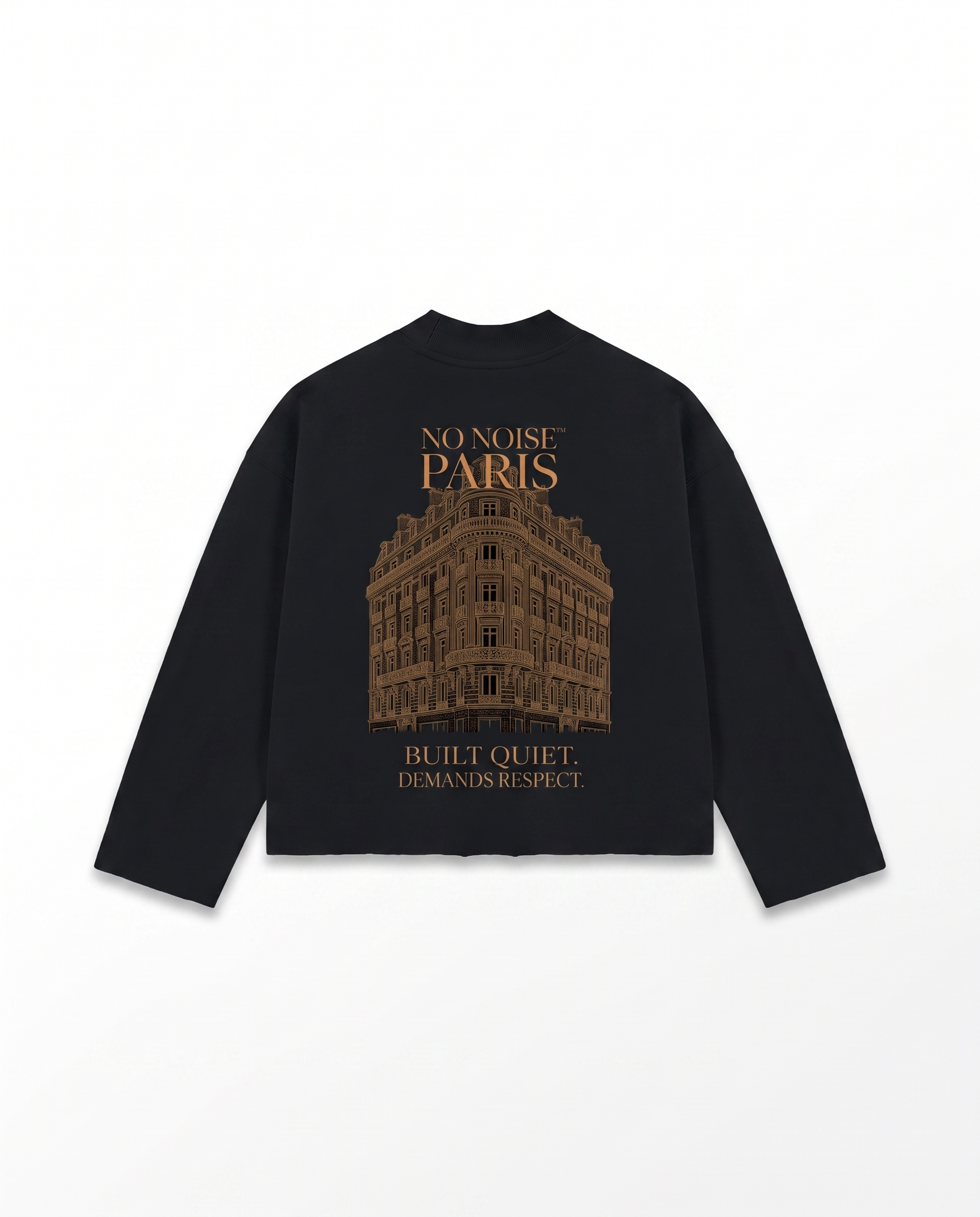 THE SIGNATURE CREW MOCK NECK — MIDNIGHT — Detail