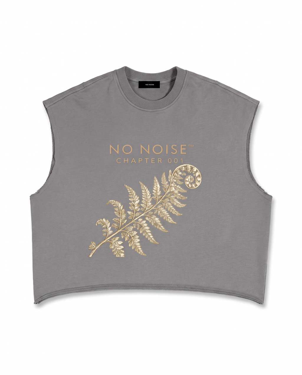 NO NOISE™ 001 BOTANICAL CROP TANK — Back