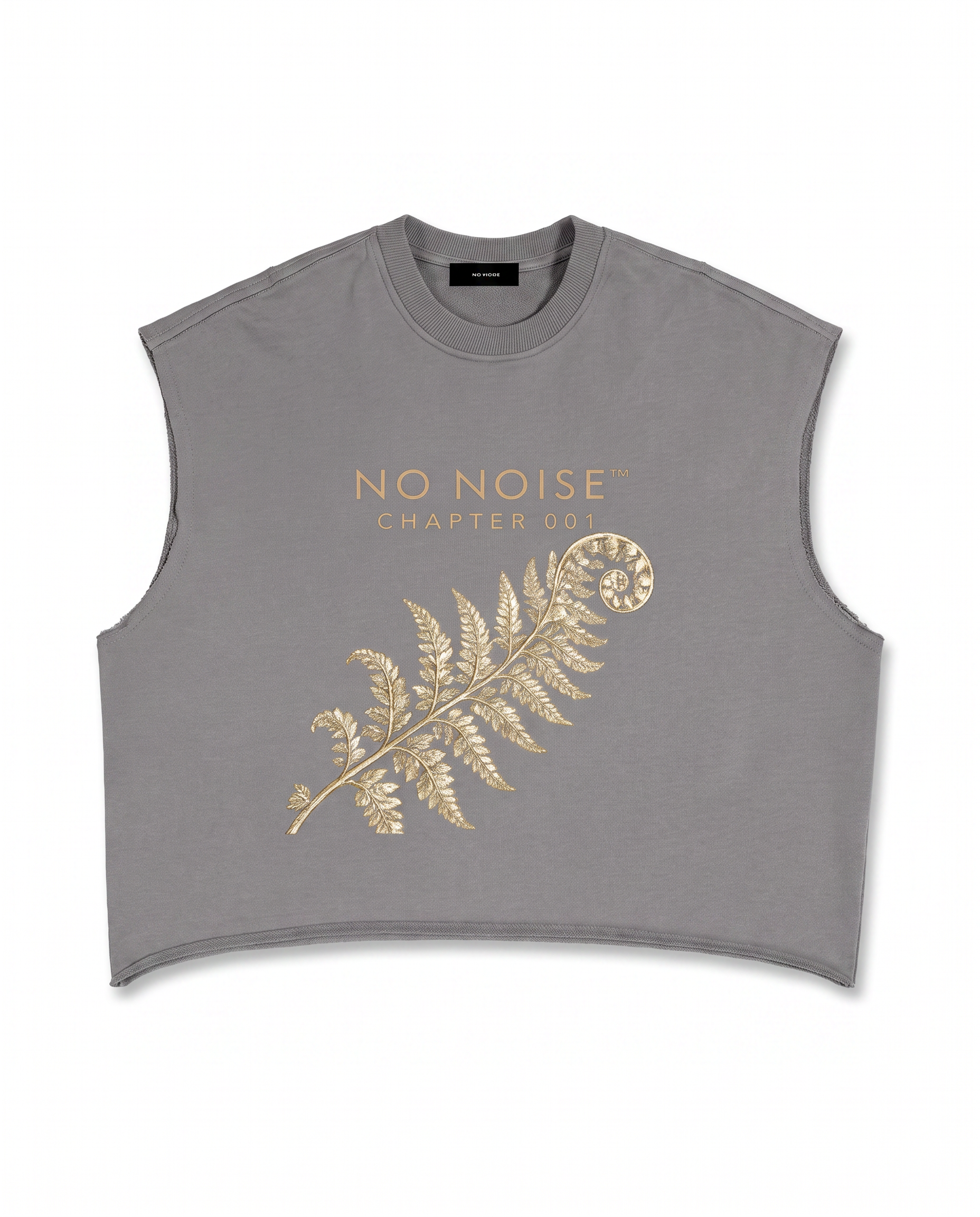 NO NOISE™ 001 BOTANICAL CROP TANK — Back