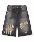 NO NOISE™ 001 BOTANICAL DENIM SHORT — Hero