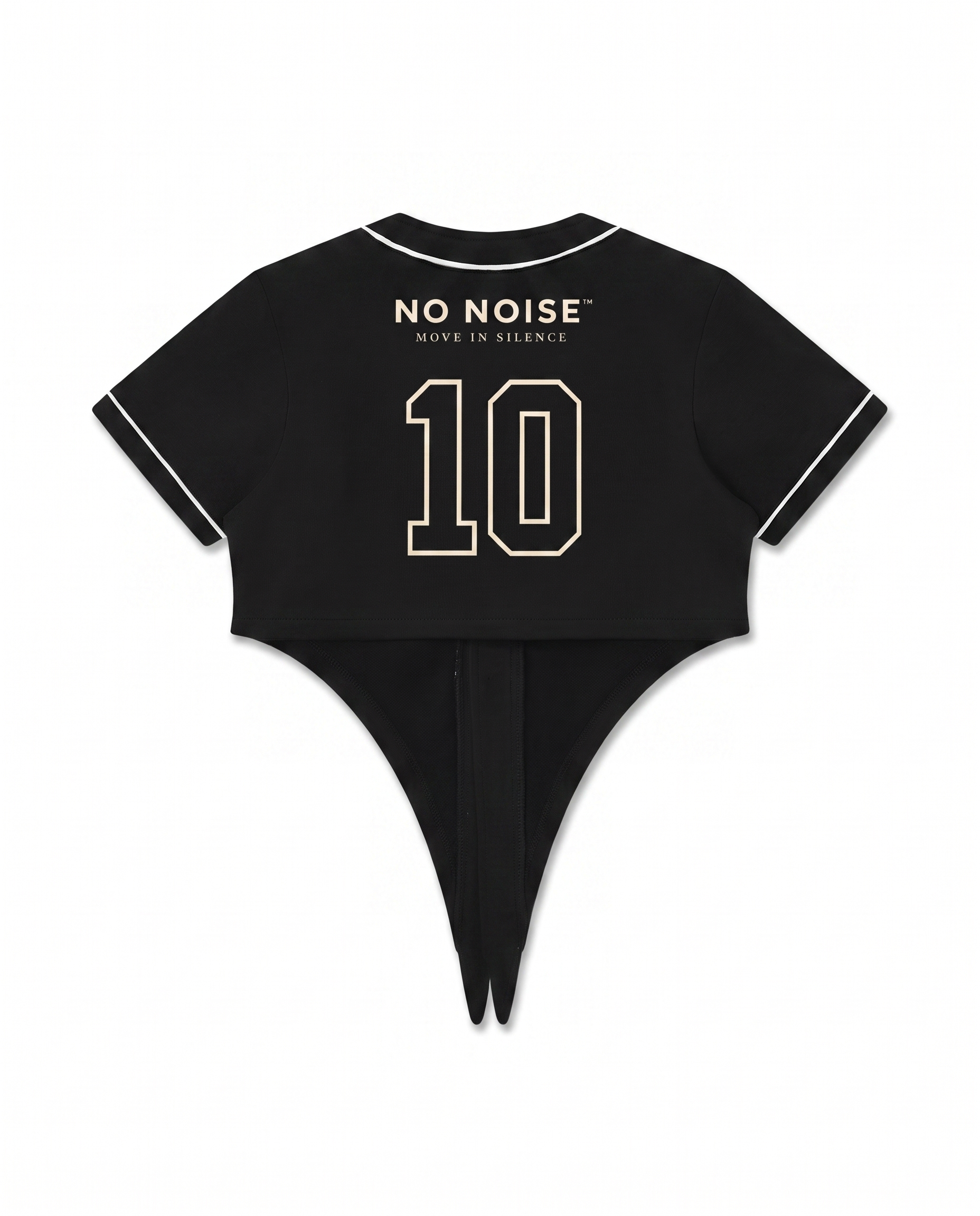 NO NOISE™ HER — NO. 10 JERSEY BODYSUIT — Alternate Front