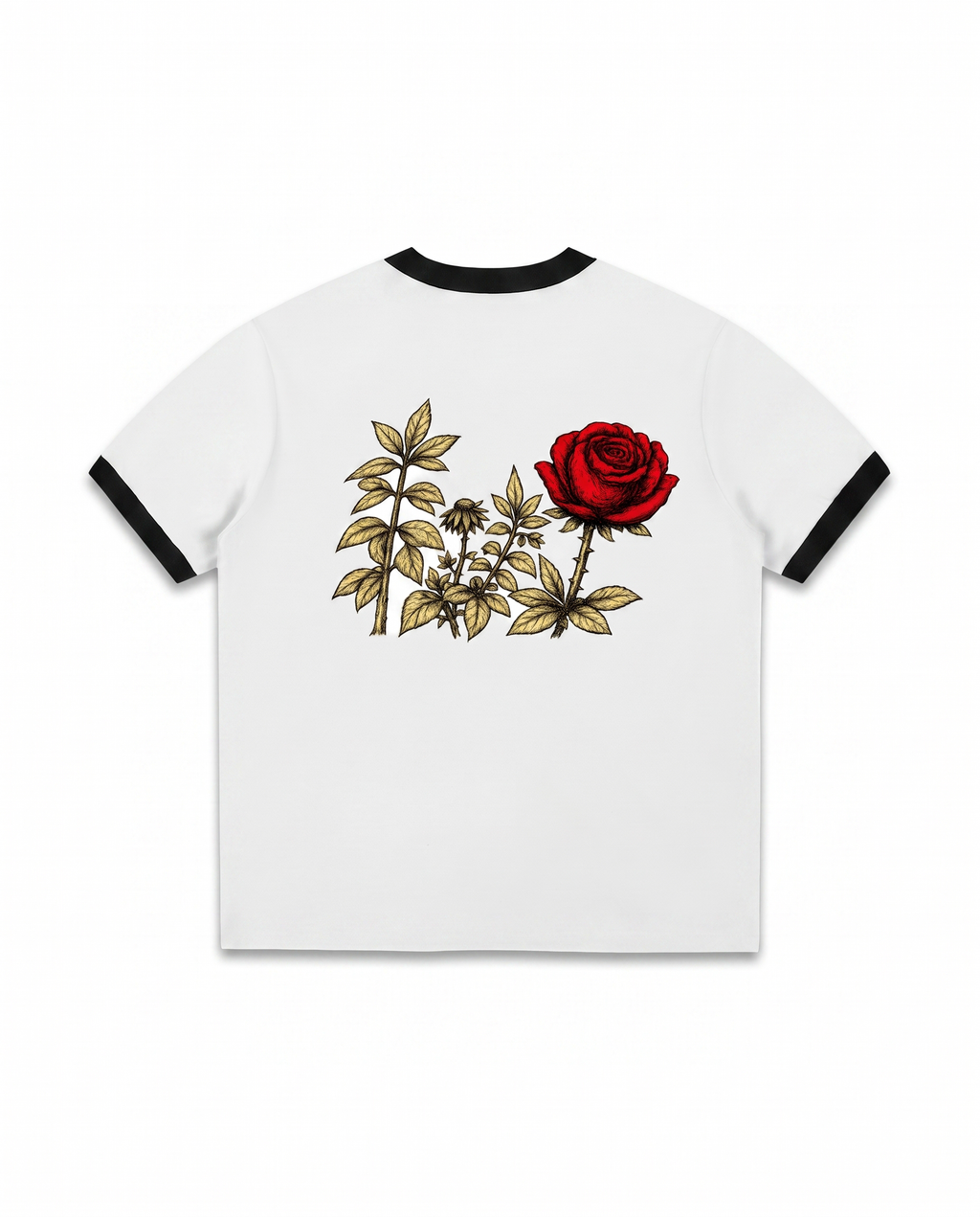 NO NOISE™ 001 BOTANICAL RINGER TEE — Back