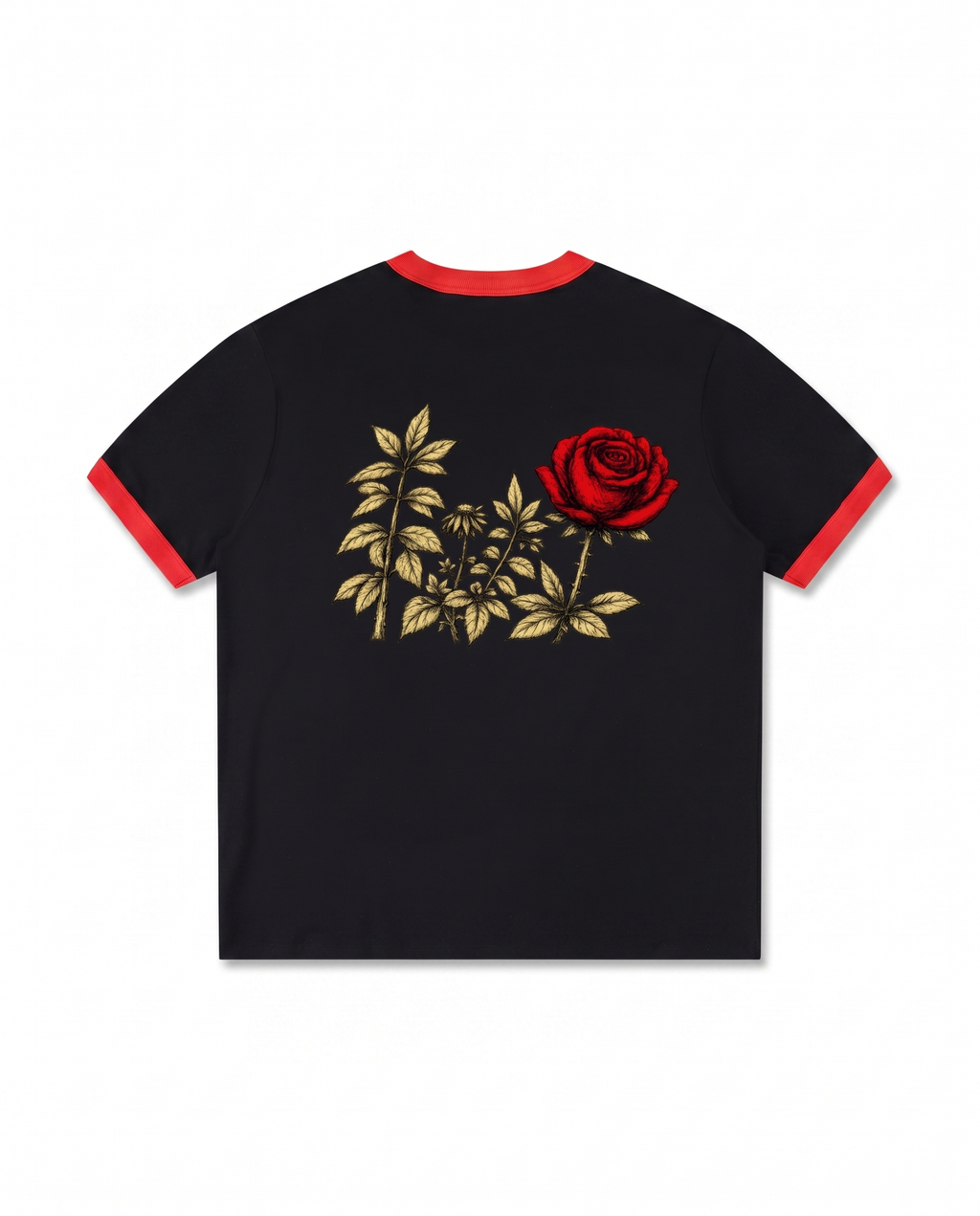 NO NOISE™ 001 BOTANICAL RINGER TEE — Detail