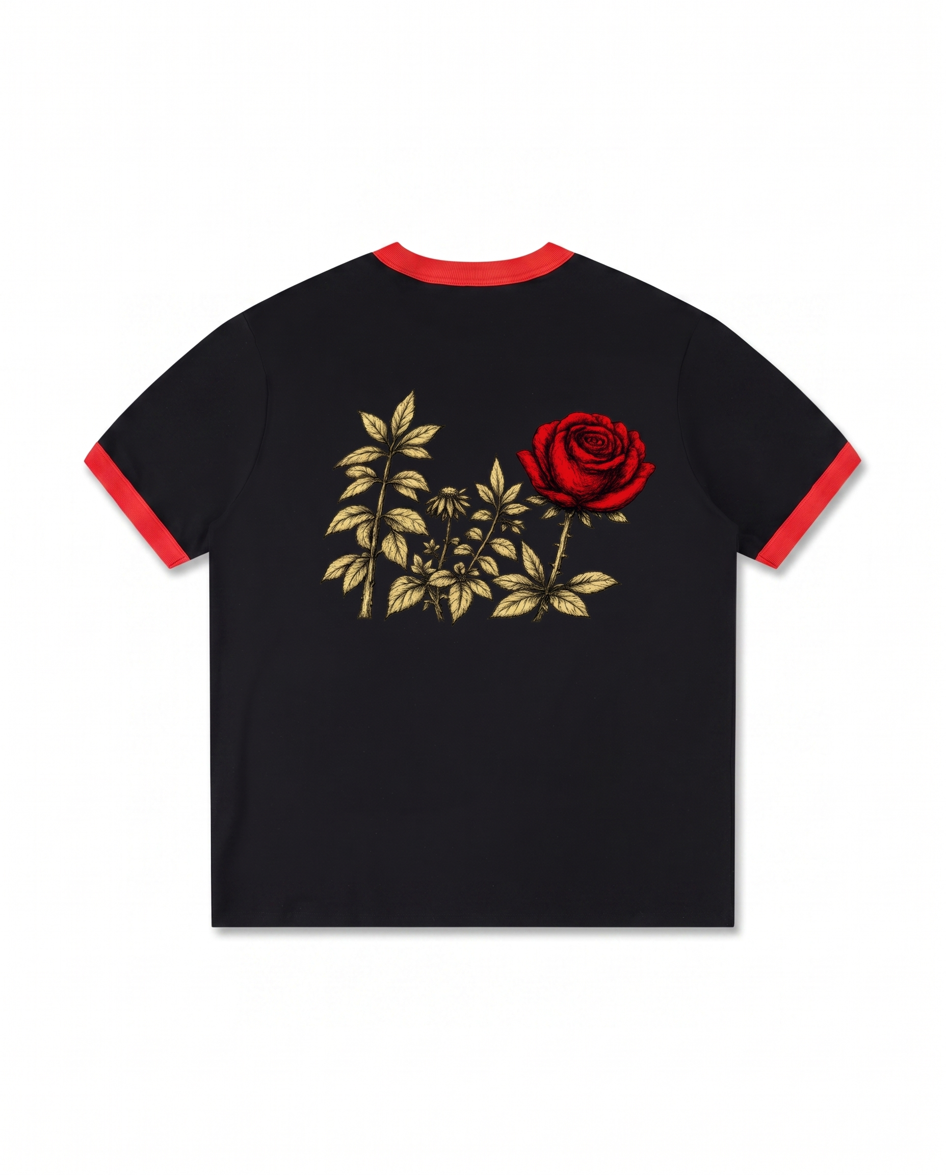 NO NOISE™ 001 BOTANICAL RINGER TEE — Detail