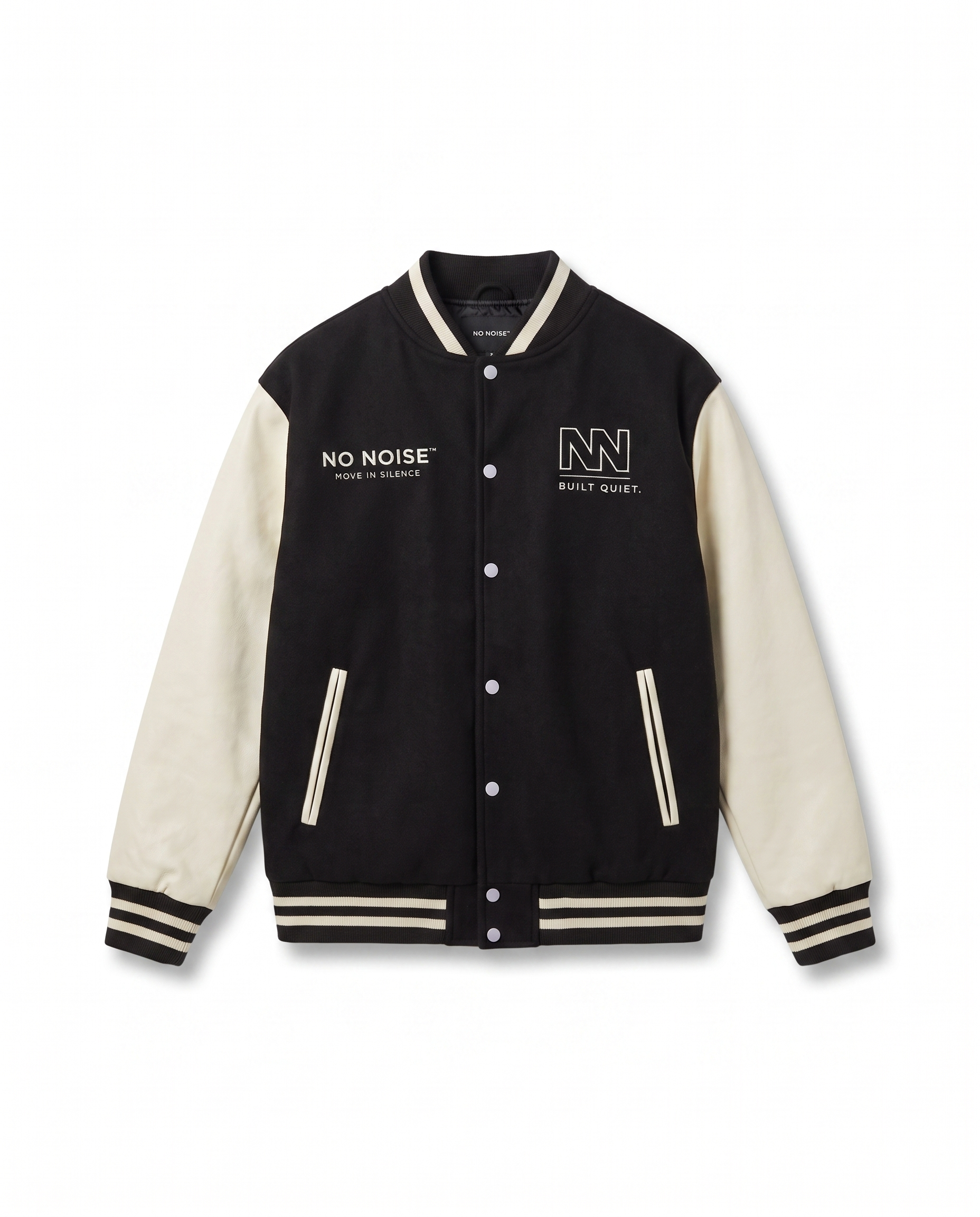 NO NOISE™ CLUB JACKET — BLACK — Alternate Front