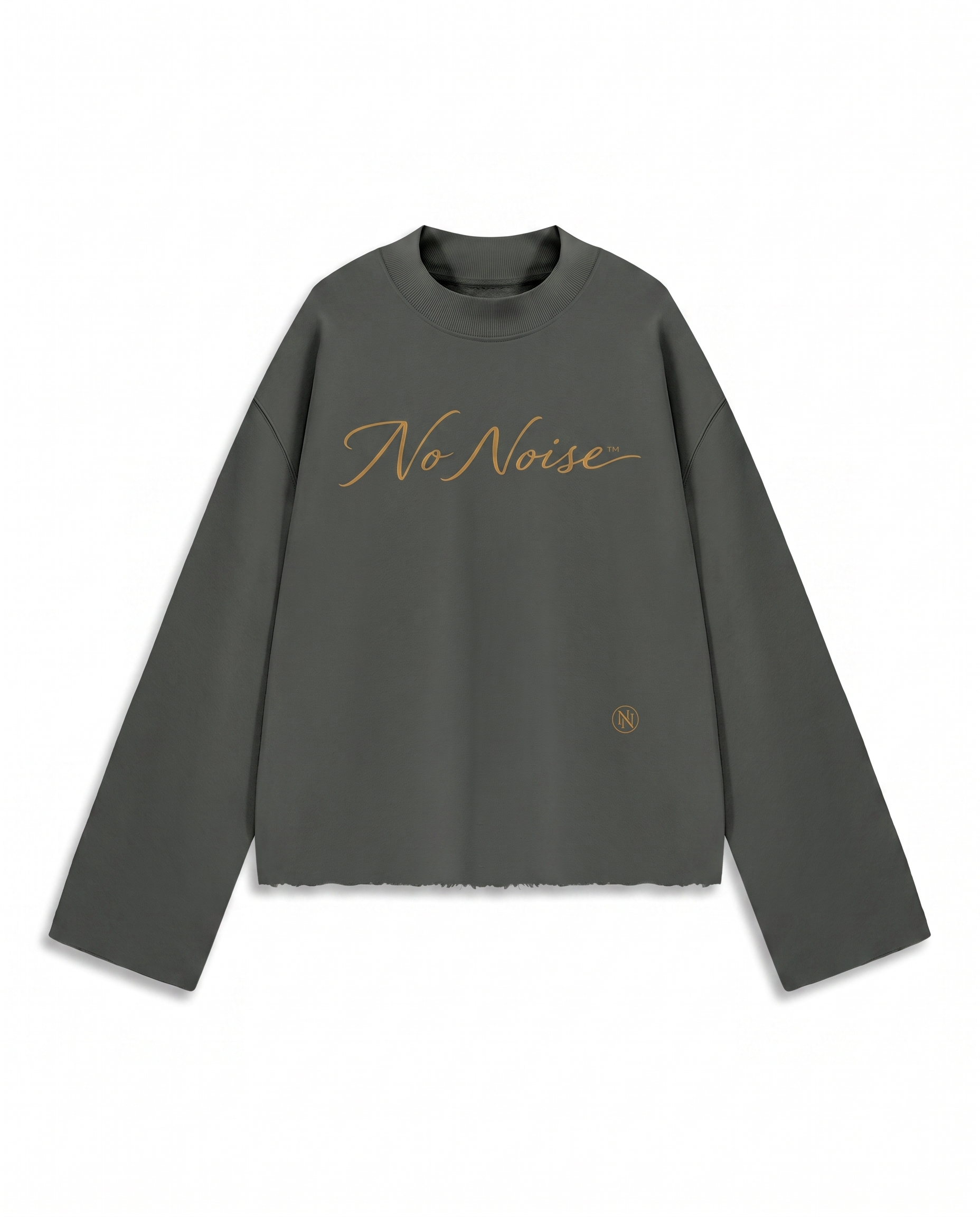 THE SIGNATURE CREW MOCK NECK — SLATE — Hero