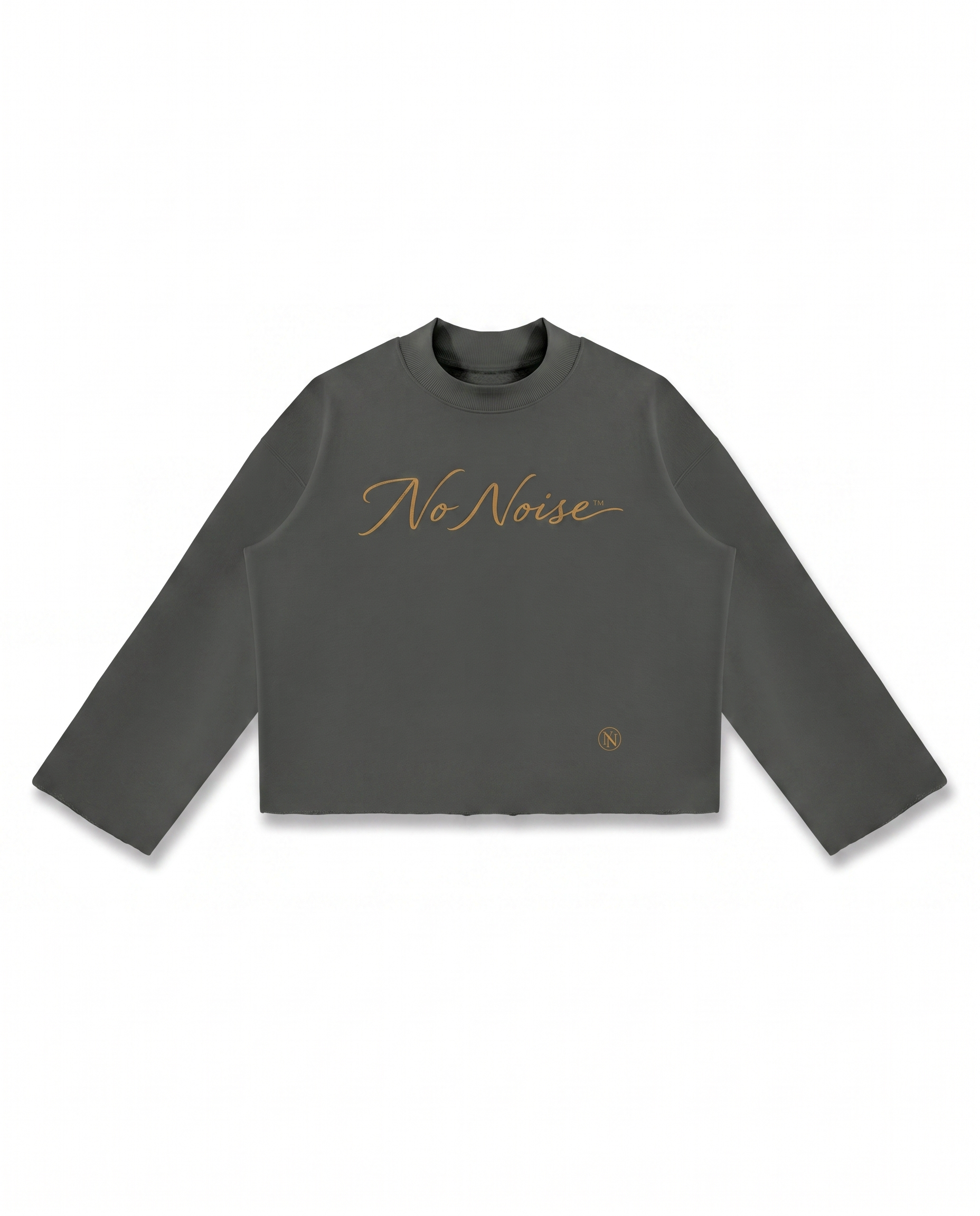 THE SIGNATURE CREW MOCK NECK — SLATE — Back