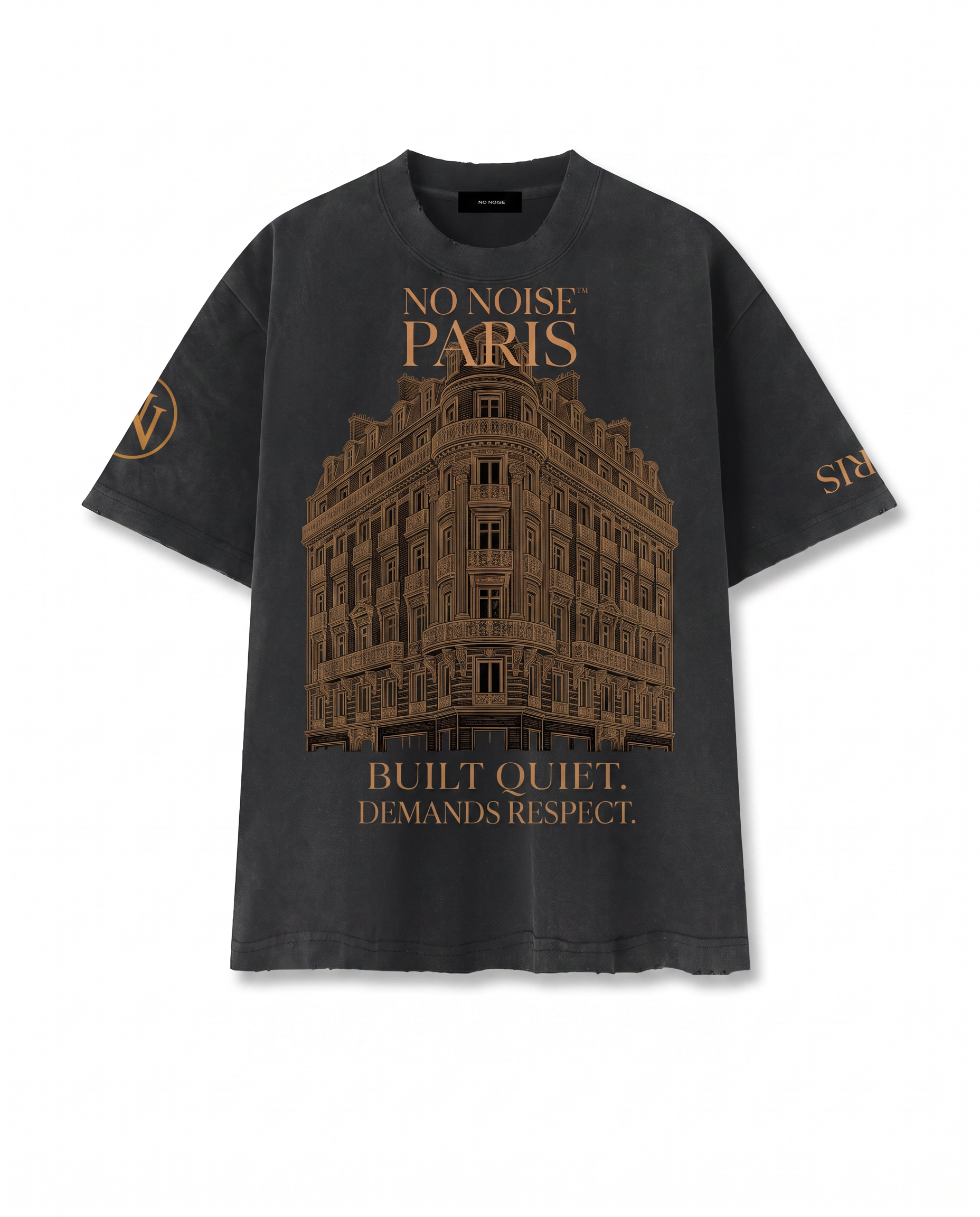 THE SILENT CODE™ TEE — WASHED BLACK — Hero