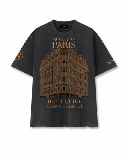 THE SILENT CODE™ TEE — WASHED BLACK — Hero
