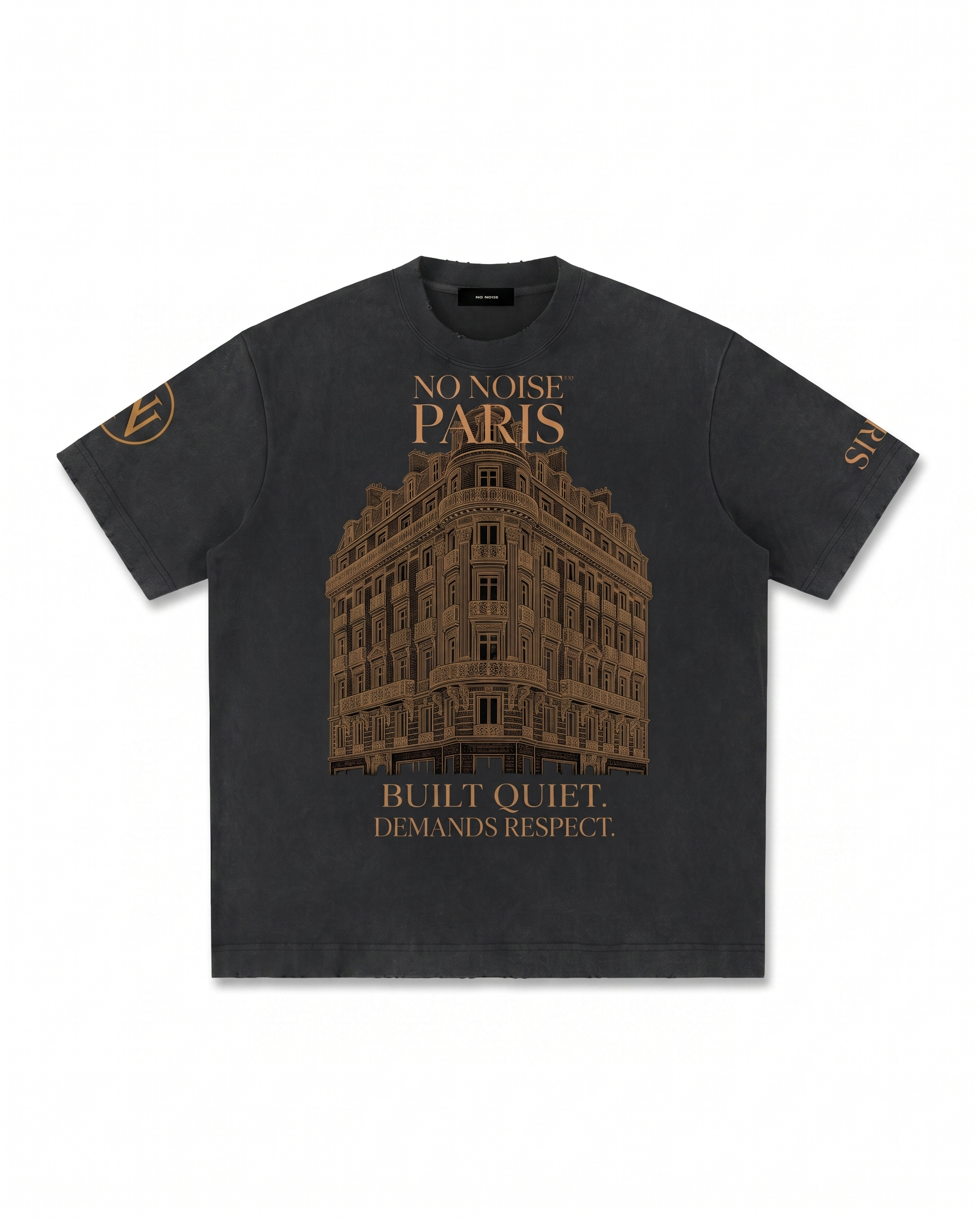 THE SILENT CODE™ TEE — WASHED BLACK — Back