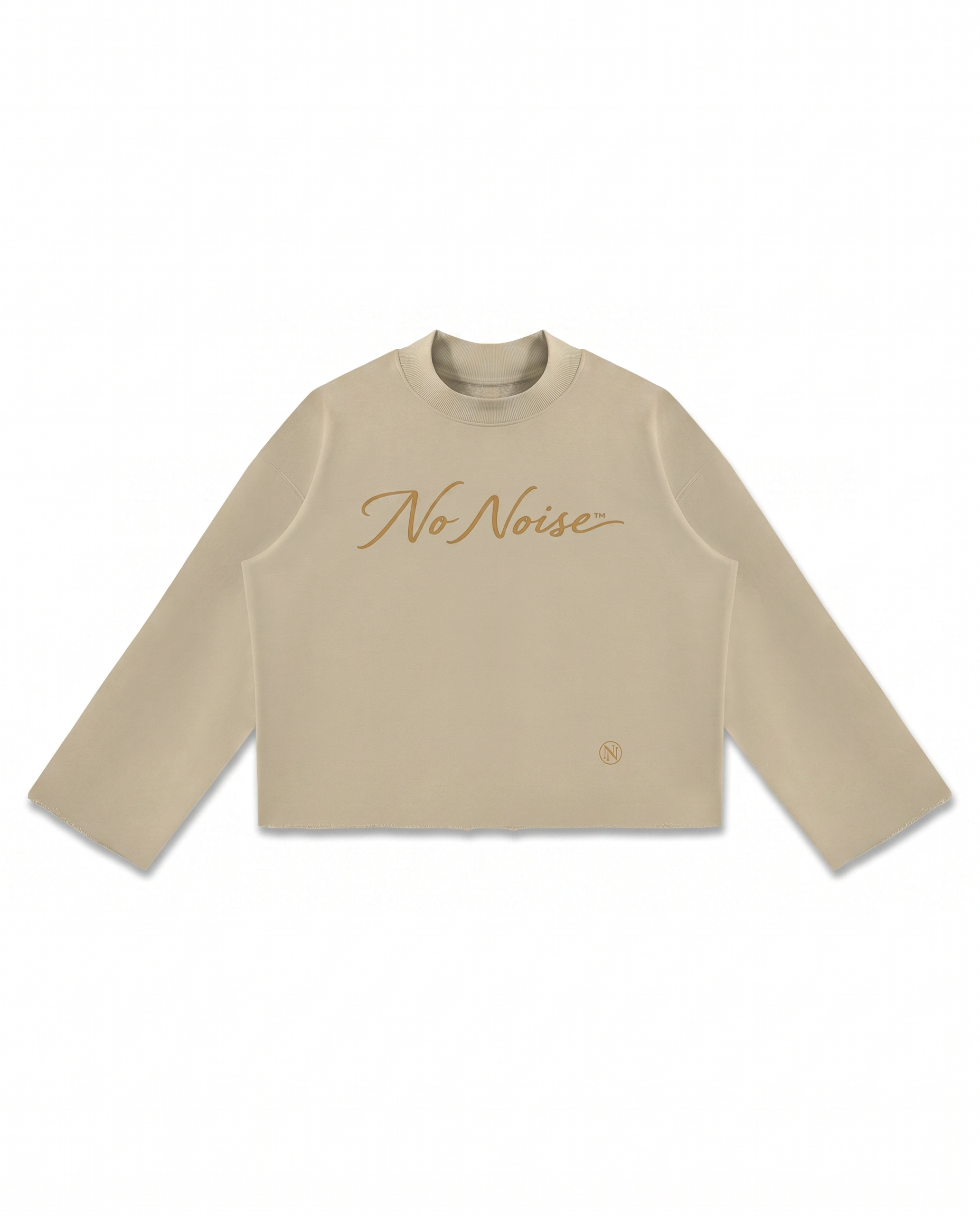 THE SIGNATURE CREW MOCK NECK — STONE — Back